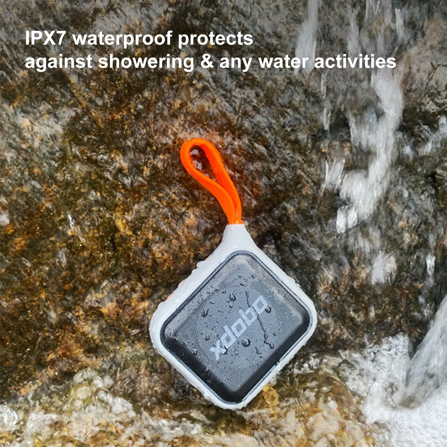 Xdobo 12W Portable Bluetooth Speaker IPX7 Waterproof TWS Pairing Bluetooth 5.3 TF Card Support for Camping, Hiking, Travel portable bluetooth speaker