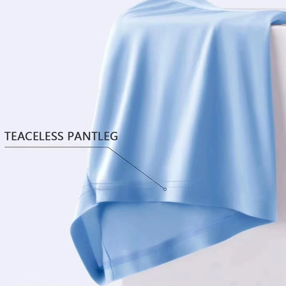 Ice Silk Men Boxer Shorts Underwear Antibacterial Boxershorts Cueca Male Panties Fashion Men Underpants Lingeries 5XL