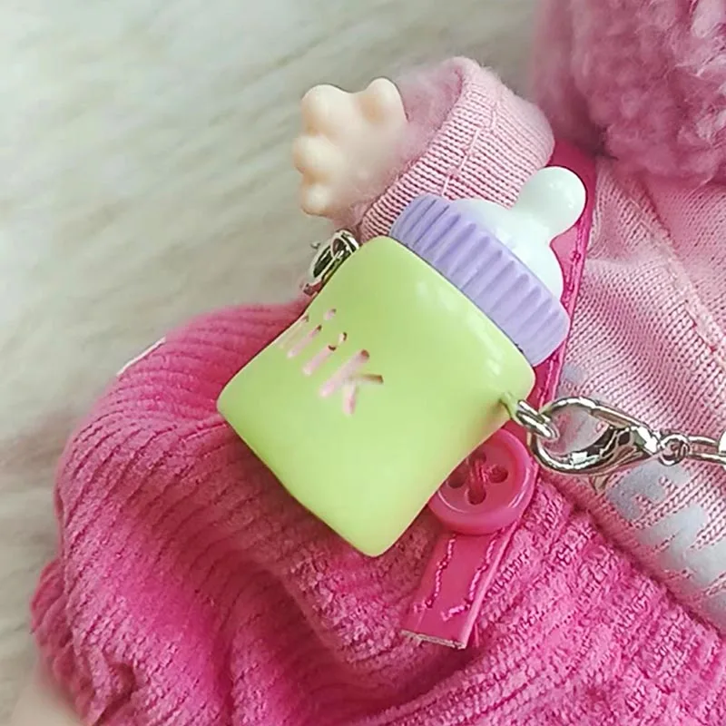 1/6ps Doll Clothes Outfit Accessories for Labubu Doll's Clothing Water Bottle Mini Cup Model Ropa Cotton Doll Girl Gift Keychain