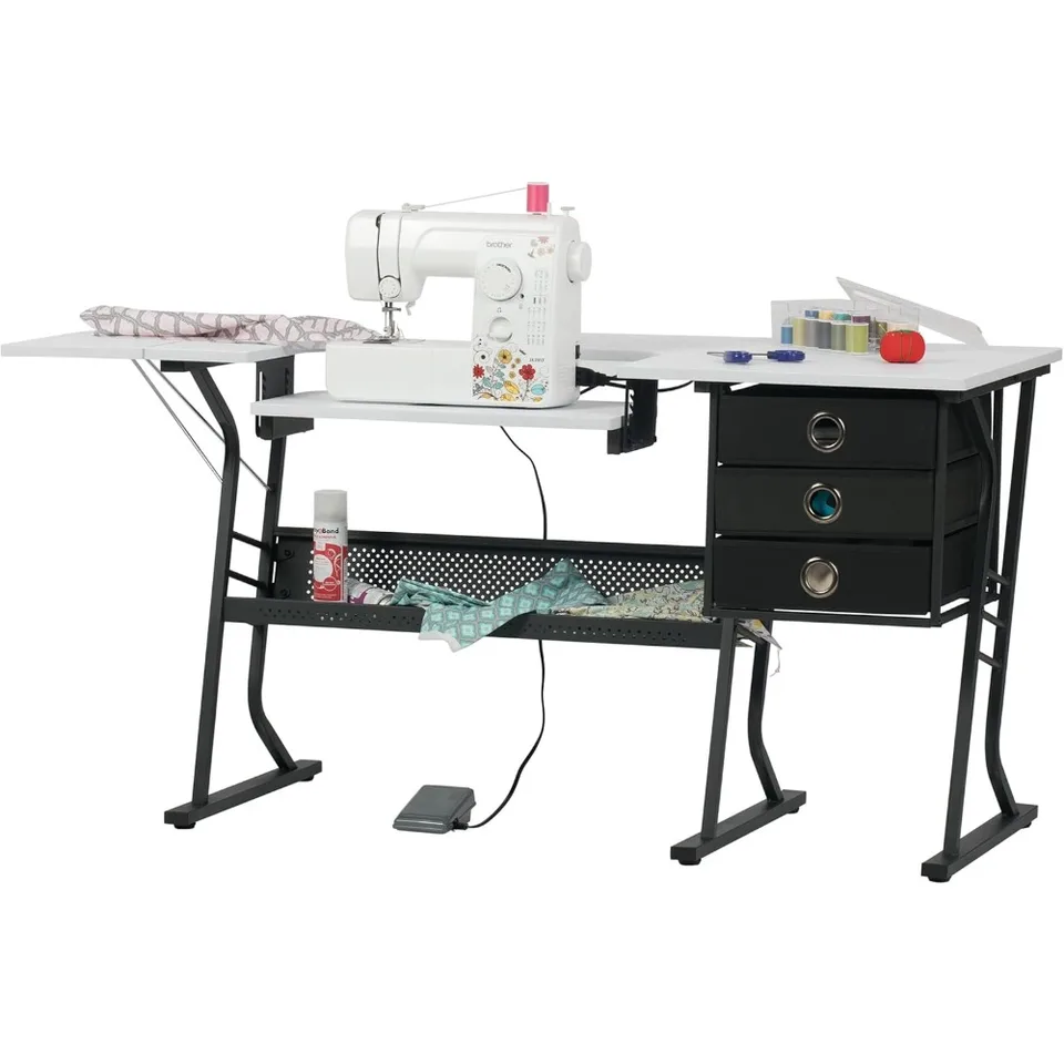 Eclipse Ultra Hobby Machine Storage Desk with Drawers