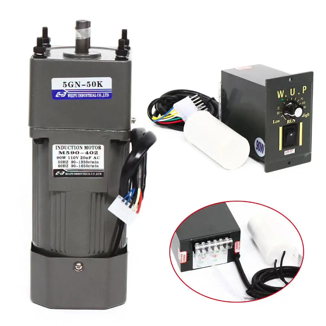 Motore 220V 250W Con Regolatore Velocità - 0-270 Rpm Per Applicazioni Industriali - Foto 1