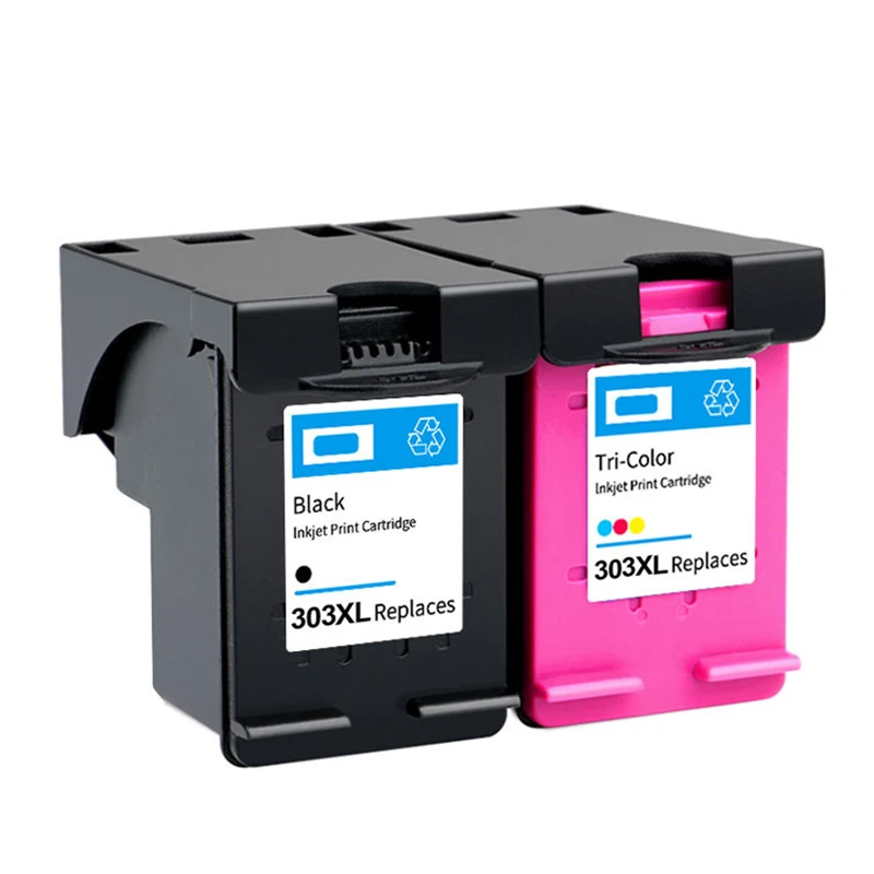 Cartucho de Tinta Compatível para Impressora hp 303xl Hp303xl Envy Photo 6220 6222 6230 6232 6252 6255 6234 7130 7134 7830 303xl - Imagem 2