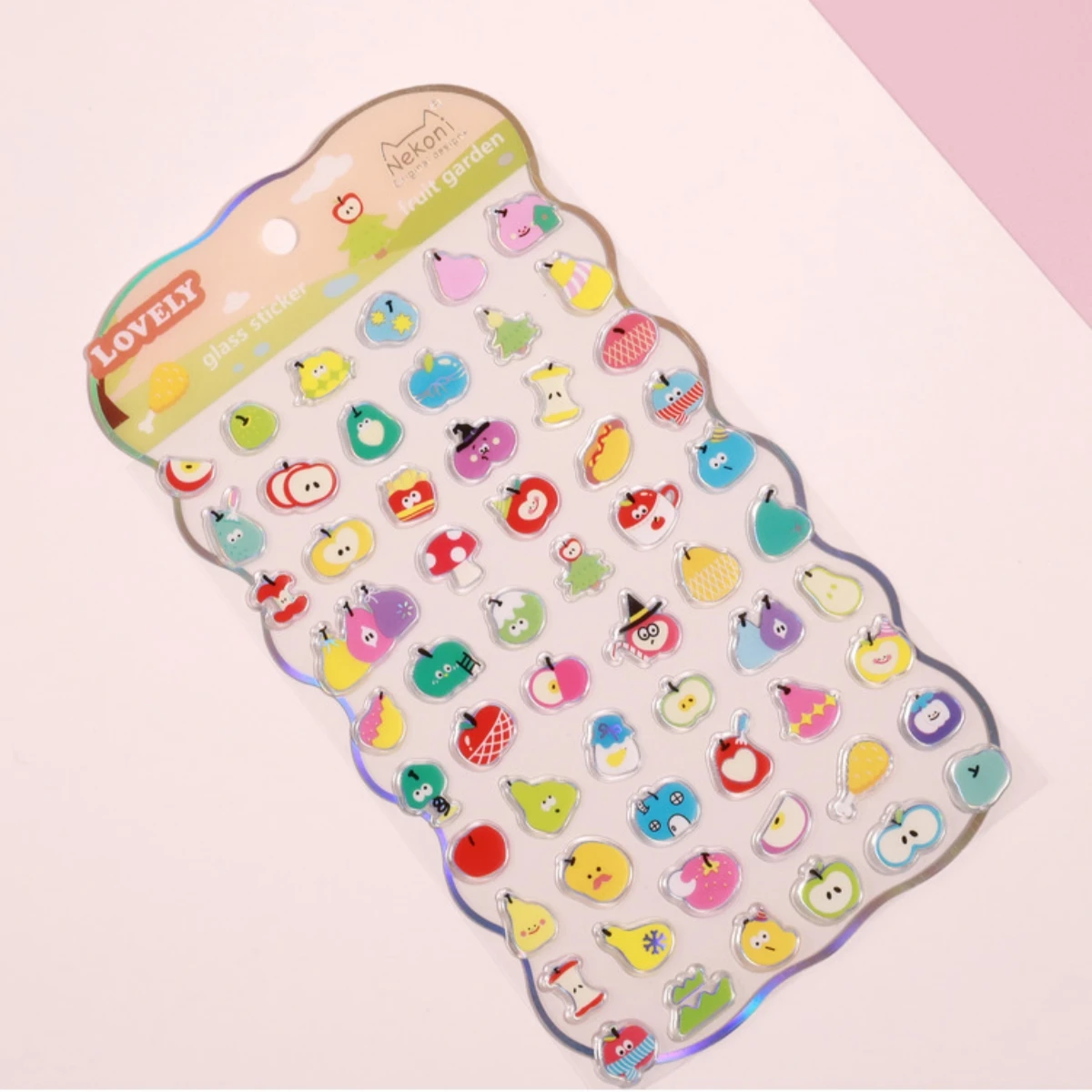 Charming Laser Glass Stickers for Scrapbooking & Journals