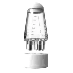 Portable Scalp Massager Comb for Essential Oils - Anti Hair Loss Care Tool (Transparent)