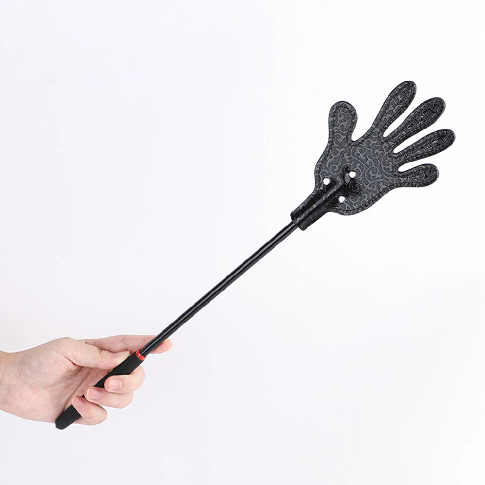 45CM Punk Palm Shape PU Leather Spanking Paddle Slapper Whip for Horse Training,Cosplay