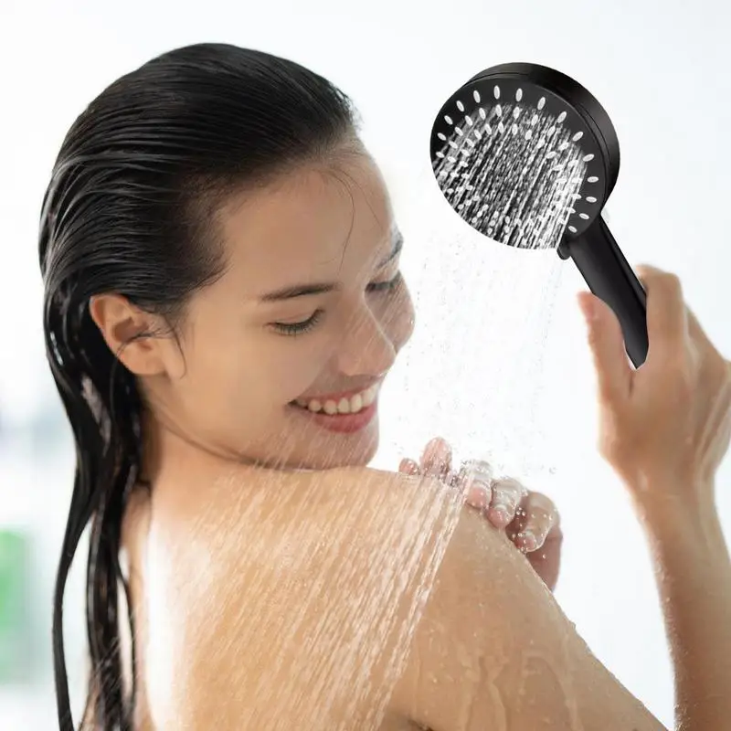 Handheld Shower Head High Pressure Handheld Shower Head With 5 Modes Rust Proof Powerful Shower Sprayer Head For Bathroom Hotel