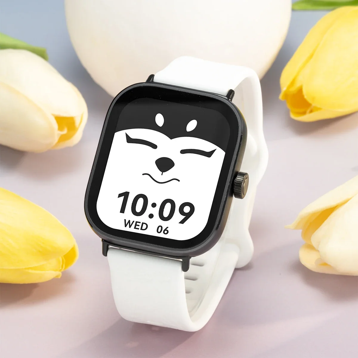 Magnetic Silicone Smartwatch Strap with Carvings Design - Universal Fit Bracelet Accessory