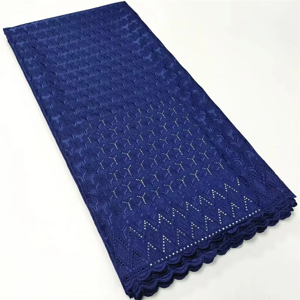 

Ulifelace African Eyelet Skin Friendly Egyptian Polish Cotton Embroidery Swiss Voile In Seitzerland High Quality Dresses CT1172