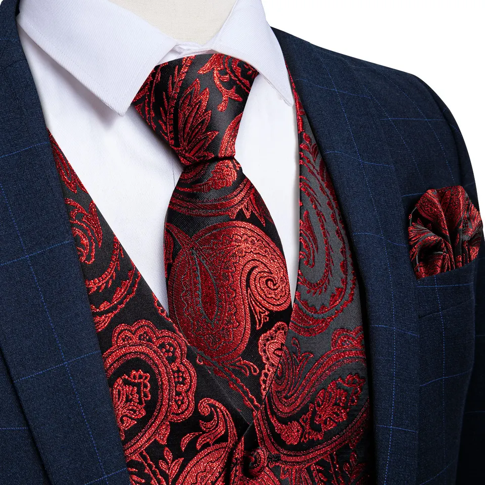 Gilet Da Smoking Da Uomo Formale Per Feste Da Matrimonio