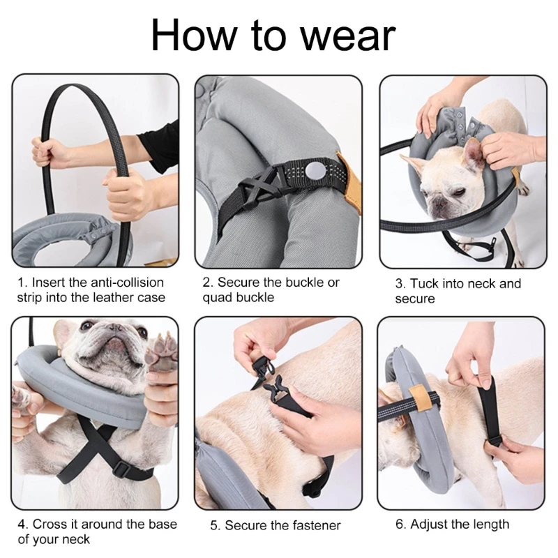 Pet Harness Collar Safety for Dog and Cats Enhancing Protections for Sight Impaired Animal Rings for Daily Walk