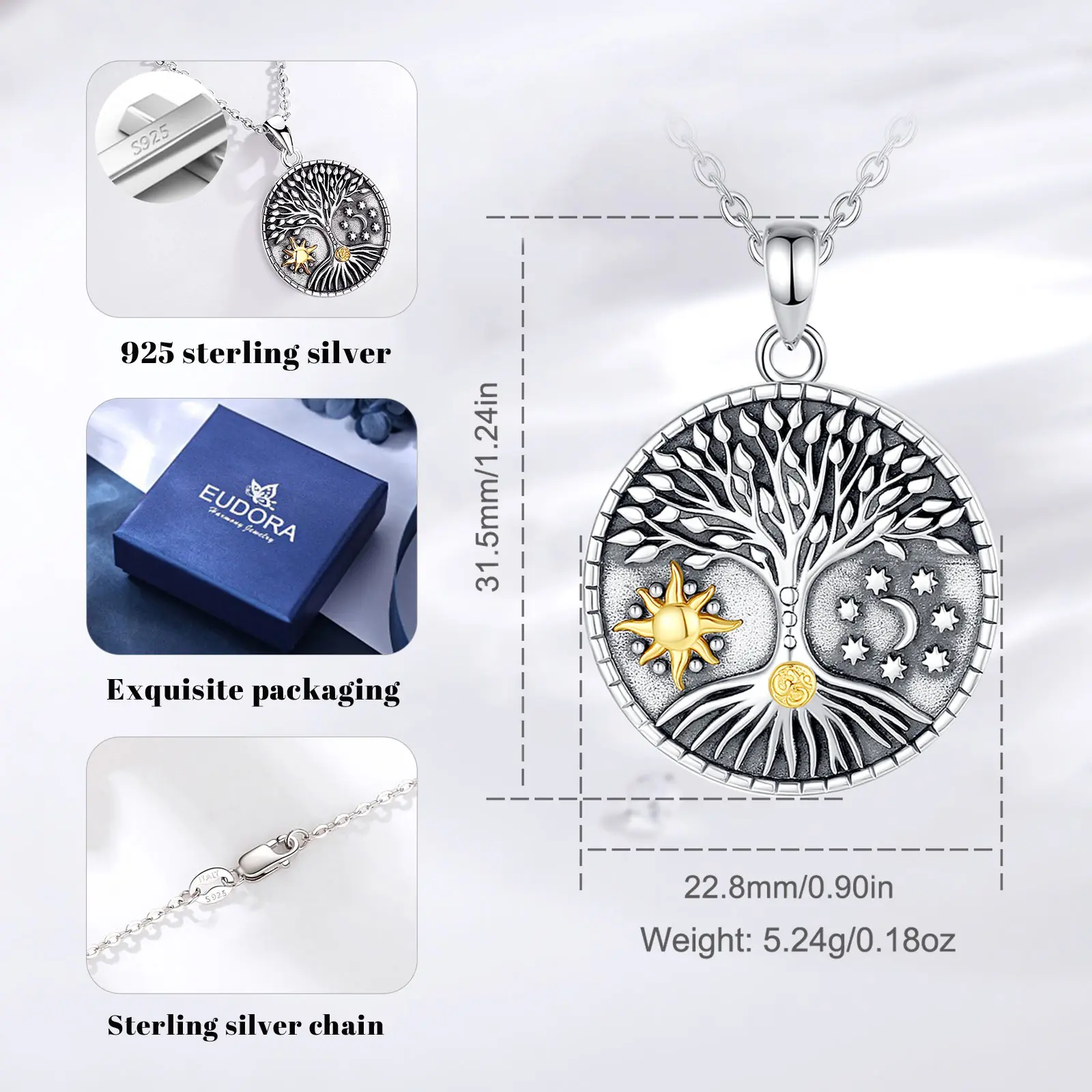 Orecchini Albero Della Vita In Argento 925 - Simbolo Di Pace E Speranza, Regalo Donna