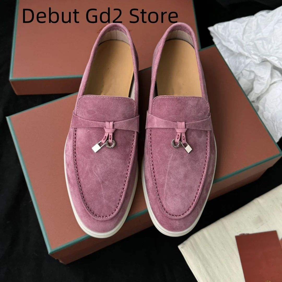 Top Quality 2024 New Lefu Shoes Italian Quality One Step Flat Sole Single Shoes Classic Versatile Lefu Shoes Retro Casual Shoes