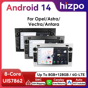 Radio de Auto Hizpo 2Din de 7 Pulgadas con Android Auto para Opel Astra H G J Zafira B Corsa C Antara Vectra Vivaro, GPS, RDS, DSP, 4G, BT, CarPlay 1