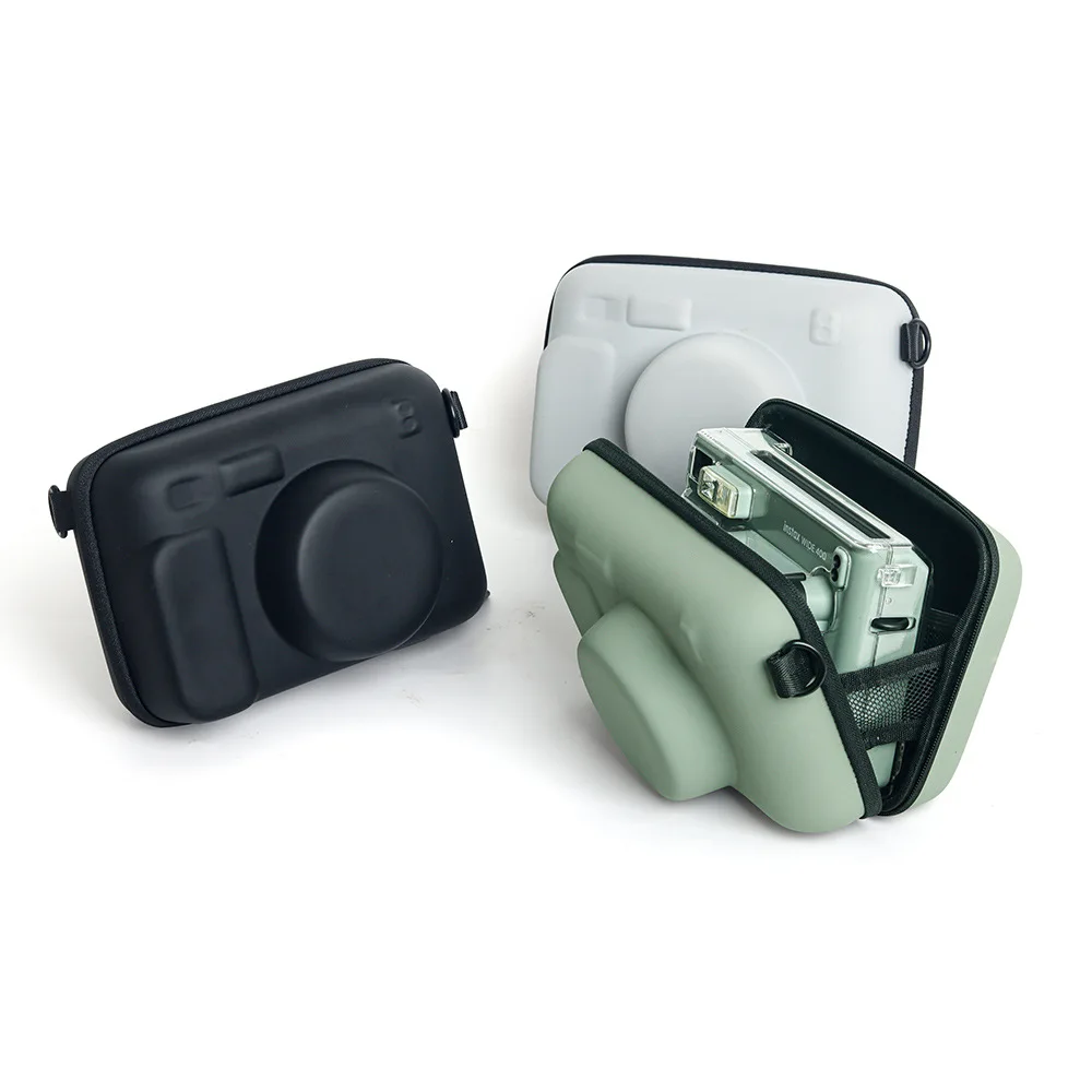 Camera Protective Cover Case For Fuji Instax wide W400/210/300 Camera General Hard Case PU Protective Pouch with Shoulder Strap