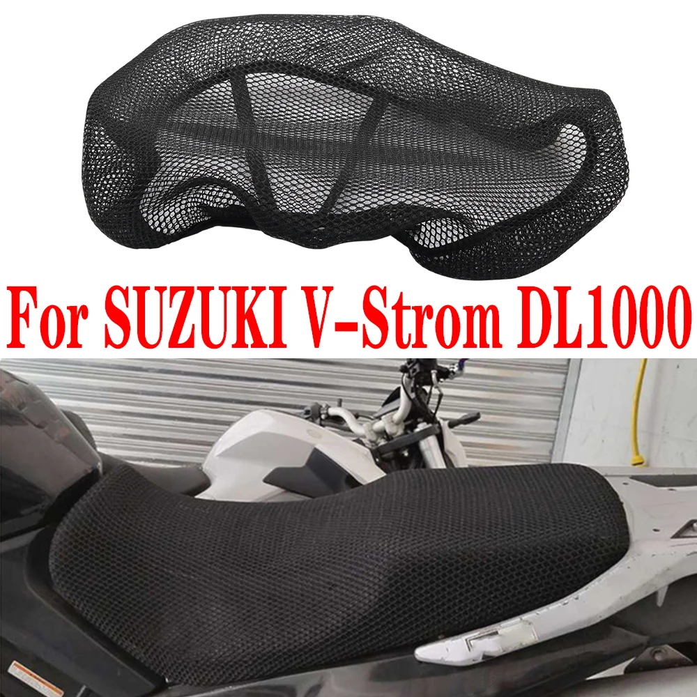 Coprisedile Moto 3D Mesh Net Cuscino Pad Guard Per Suzuki Dl1000 V-Strom Dl 1000 Rete Traspirante Impermeabile Resistente Al Sole