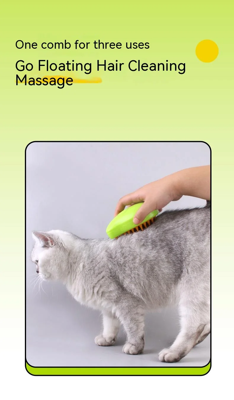 Title 4, Cat & Dog Pet Electric Spray Massage Comb Anti-...