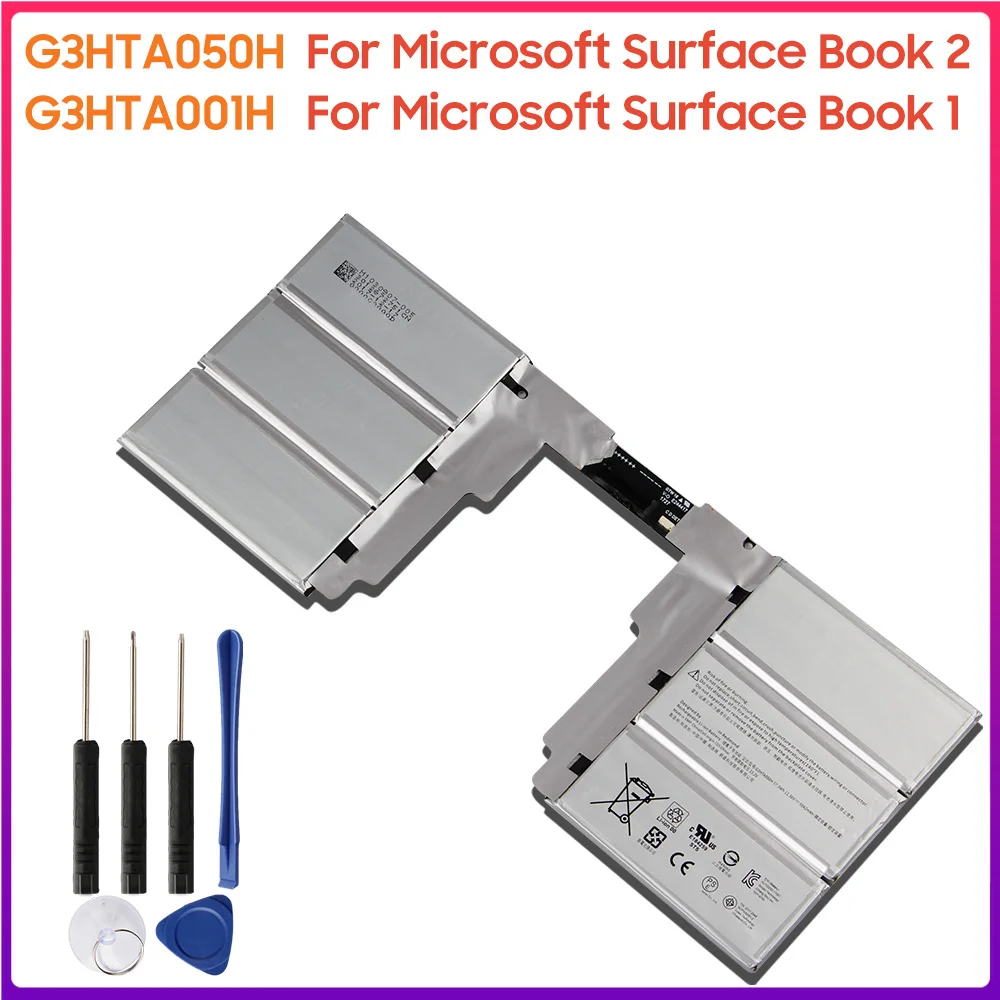 

Original Battery G3HTA049H G3HTA050H For Microsoft Surface Book2 1835 Surface Book 1 1785 1703 G3HTA001H 93HTA001H