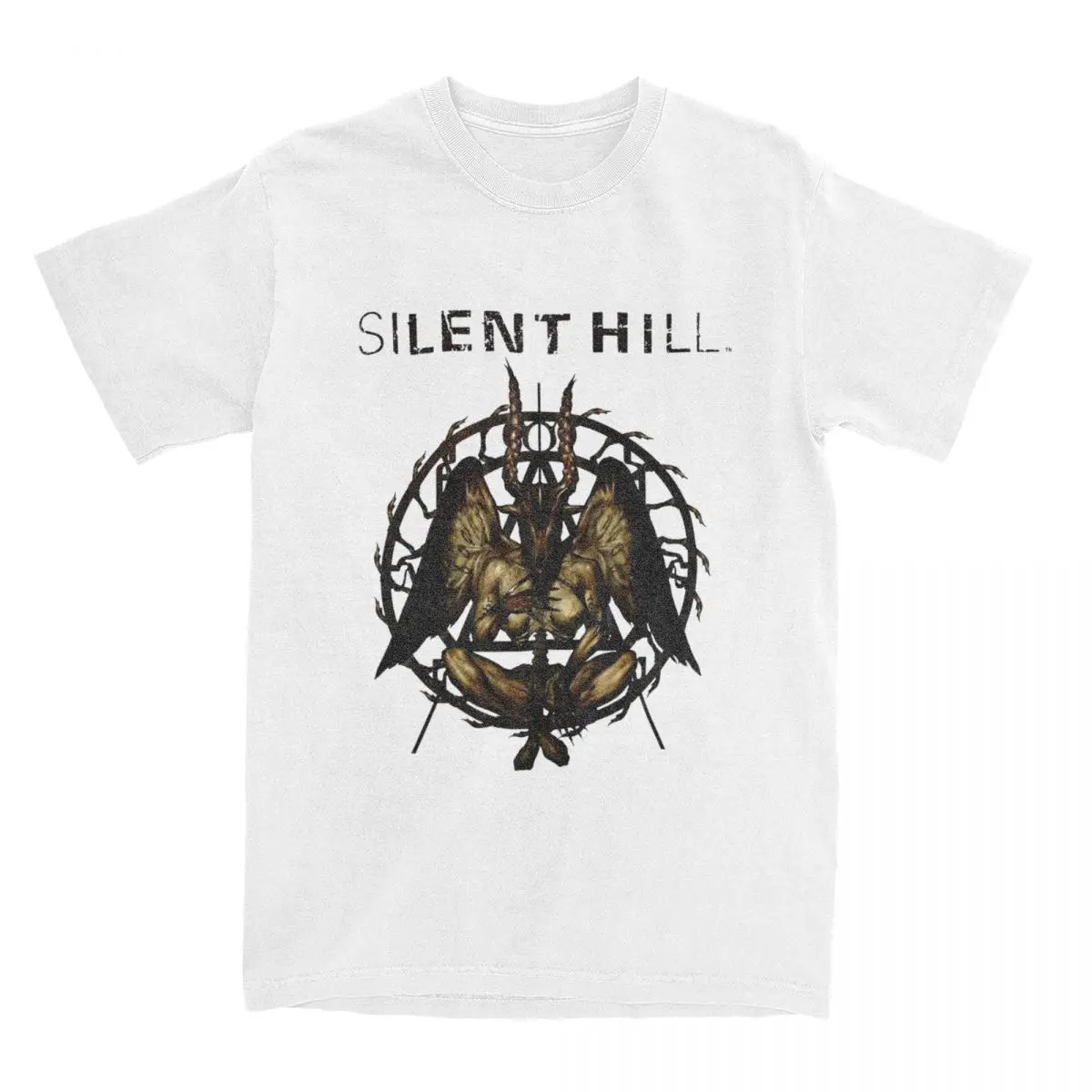 Gioco Silent Hill God Movie Horror Shirt Merchandise For Men Women Pure Cotton Humor Tees Abbigliamento Manica Corta Adulto