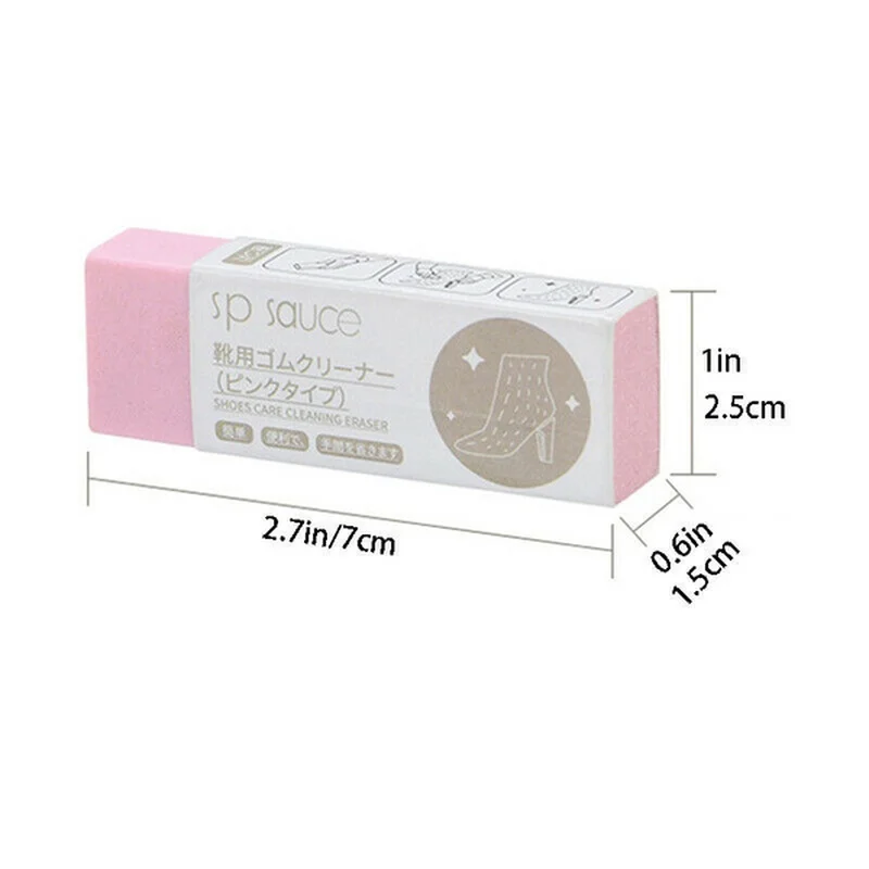 SULPO Brosse à Chaussures - Gomme Magique Pour Le Nettoyage Pour Daim, Nubuck, Ciur, Sneakers Et Semelles En Caoutchouc - Nettoyage Des Chaussures - D'entretien Chaussure En Cuir, Daim, Nubuck