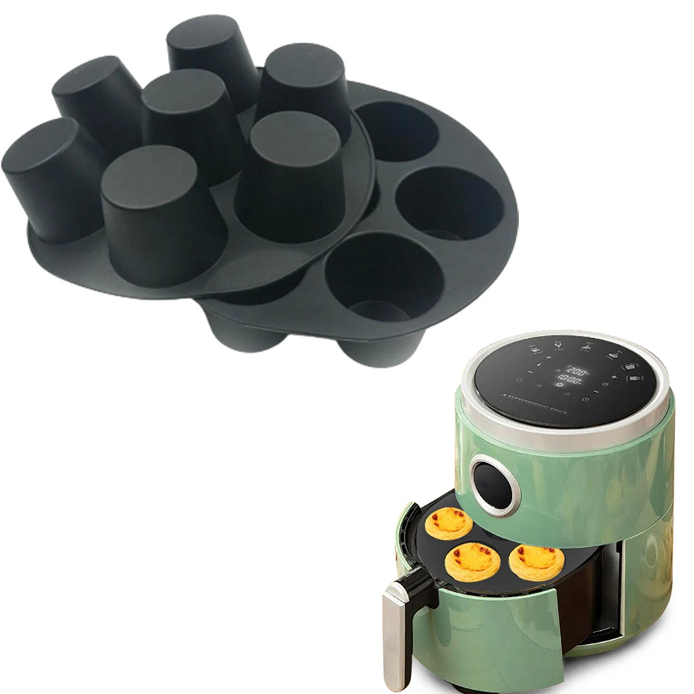 Air Fryer Muffin Silicone Mold 7 Even Cake Cup Muffin Cup 3.55.8l
