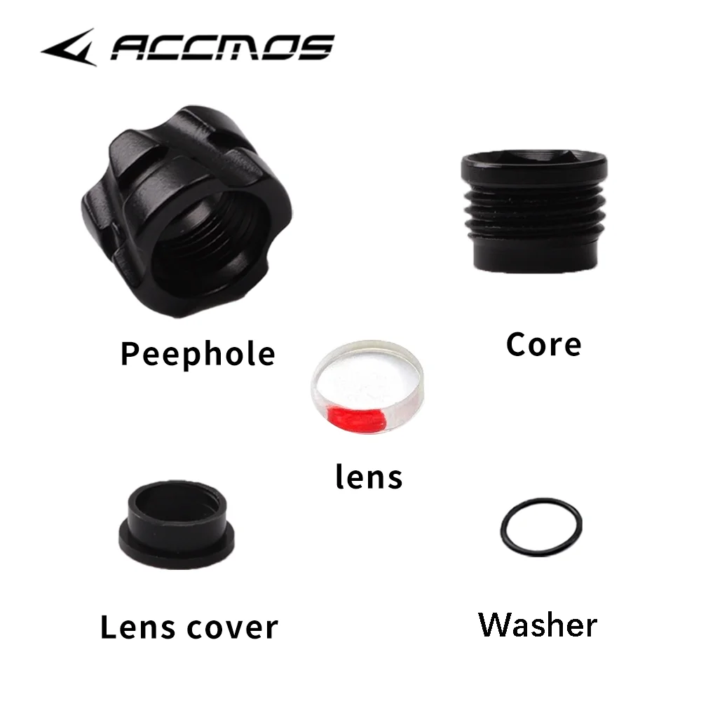 37/45 Degree Archery Peephole Peep Sight Diameter 5.9mm Enlarged Clarifier Lens 4x/6x/8x for Hunting Shooting Target Accessories archery bore sight