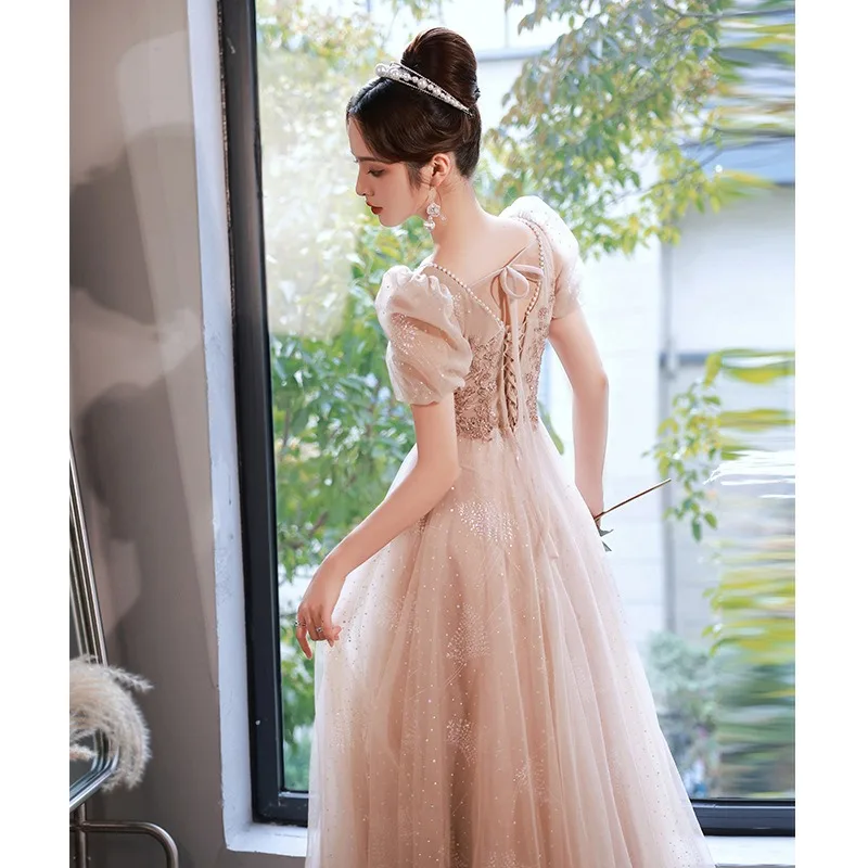 2025 Evening Dress Luxury Banquet Lotus Pink Princess Temperament Long Evening Dress Formal Dress Women Elegant Evening Dresses - AliExpress 320 2025 Evening Dress Luxury Banquet Lotus Pink Princess Temperament Long Evening Dress Formal Dress Women Elegant Evening Dresses - AliExpress 320