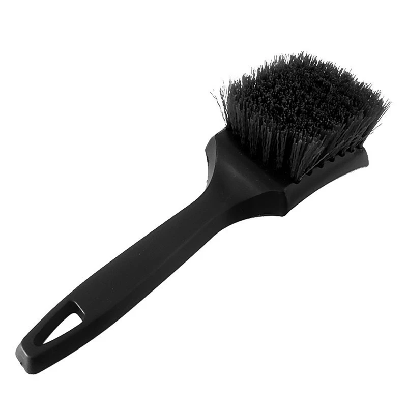 Car Wheel & Tire Brush for Car Rim Short Handle Steel Wire Car Wash Brush, Cleans Tires & Releases Dirt and Road Grime Car Clean 4