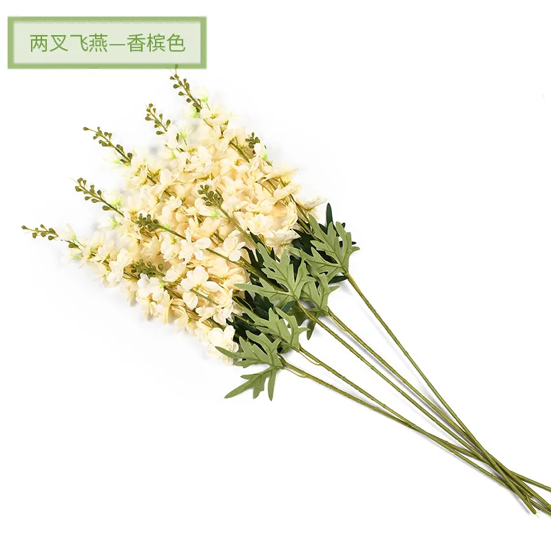 Simulierte Blume, doppelköpfig, zwei gegabelte fliegende Schwalbe, Straße, Blumenattraktion, Hochzeit, Heimdekoration, Blume, 10 Stück – Detail 14