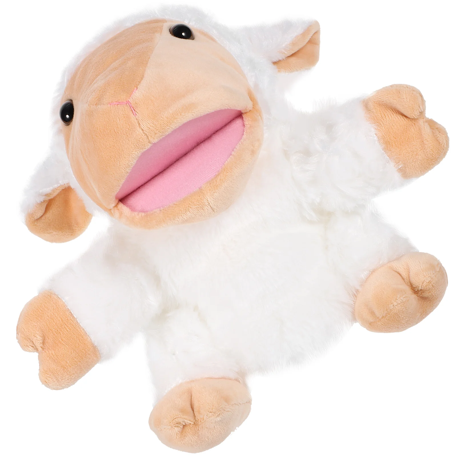 

Animal Finger Puppets Sheep Plush Toy Toys Cartoon Stuffed for Toddlers Hand Child