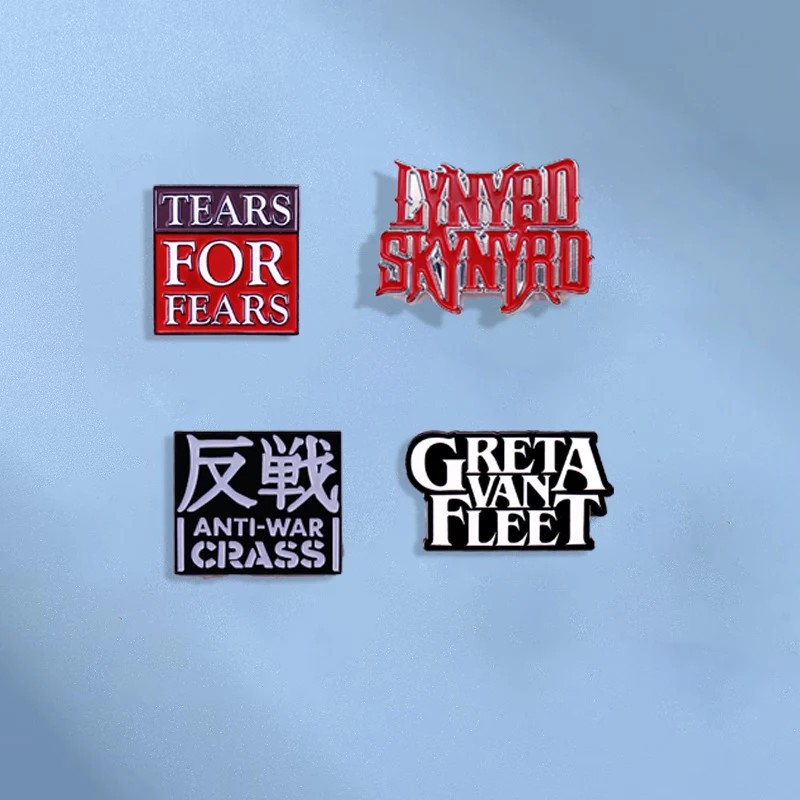 Pop Rock Jewelry Classic Music Band Logo Enamel Pin - Unique Fan Collection Badge Gift Accessories Wholesale