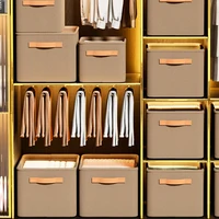 Cabinet Drawer Organizer Versatile Closets Clothes Container with Handle&Steel Frame Thickened Foldable Fabric for Home Wardrobe 1