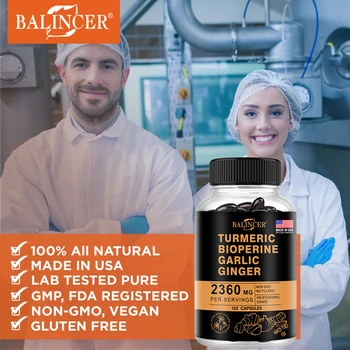 Turmeric Ginger Supplement for Digestive Health, Immune Health, Inflammation and Joint Health Powerful Formula 2