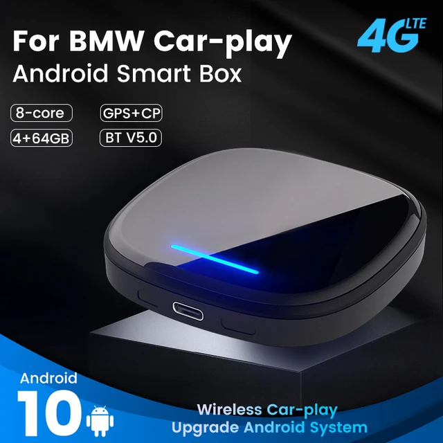 Adaptateur de boîtier Android pour BMW, sans fil, Apple CarPlay, AI Box,  système Android 10, Android Auto, prometteur Netfilx, GPS, ID6, ID7, ID8 -  AliExpress