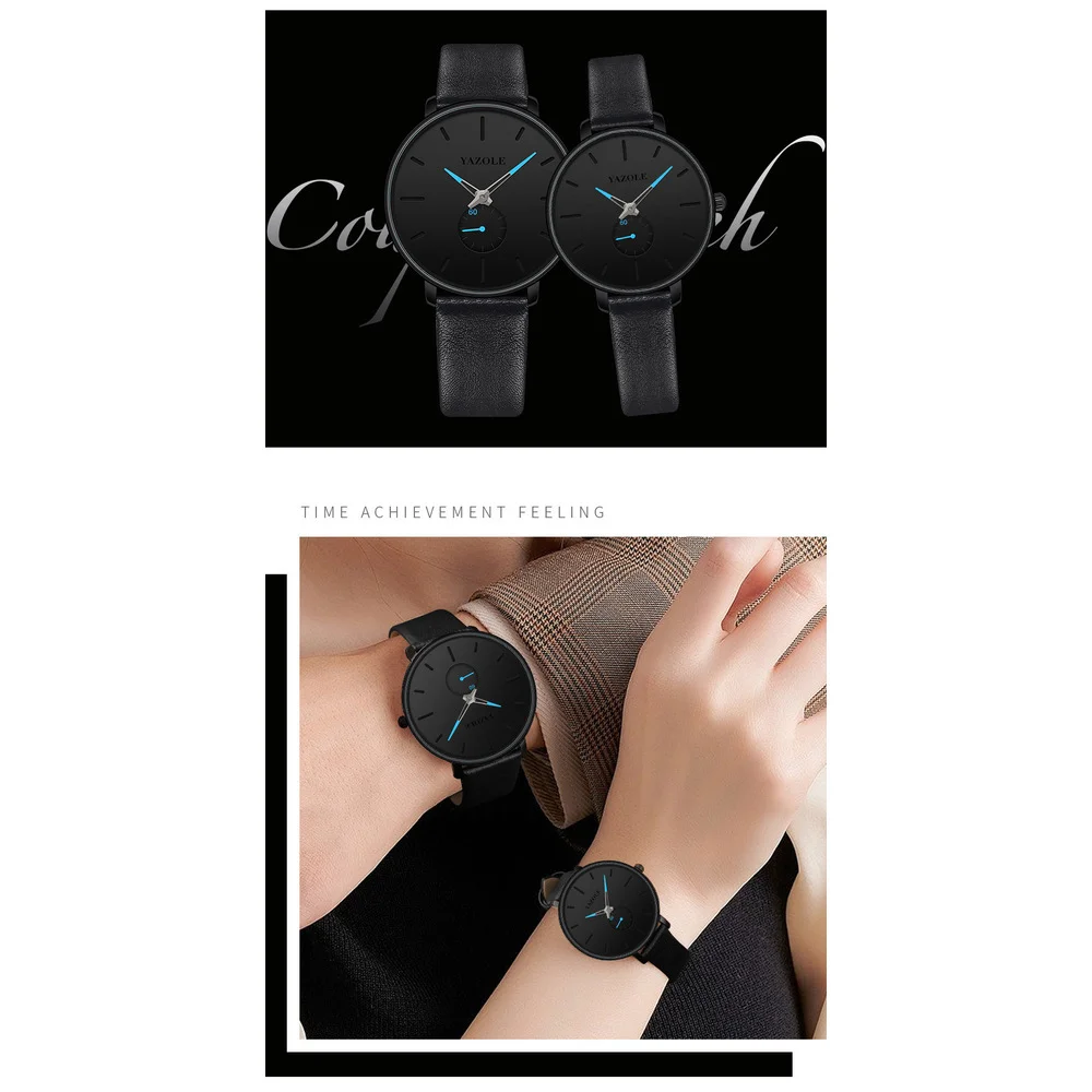 Orologio da polso al quarzo semplice impermeabile e luminoso notturno abbinato per coppie, regali per studenti maschi e femmine_voghion.com