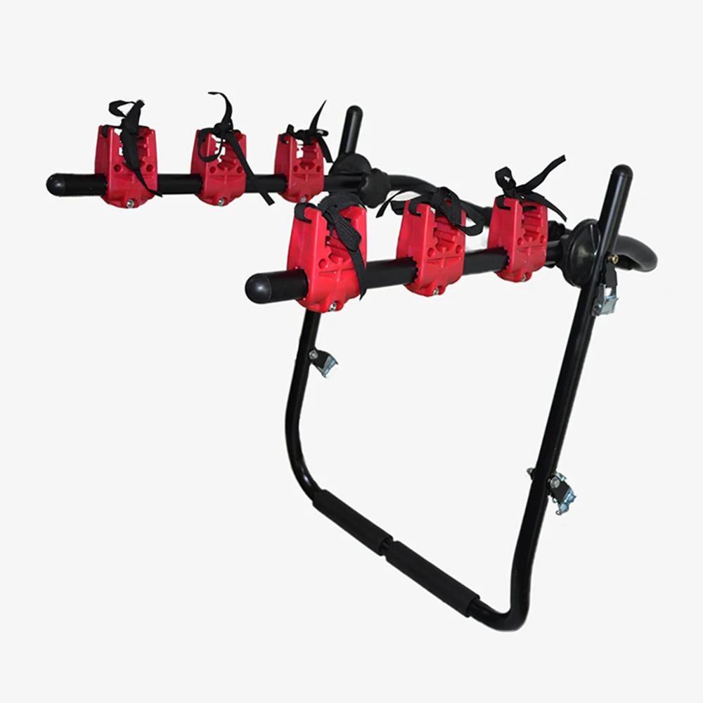 

Wholesale Foldable Steel Material Load 130kg Carrier 2 To 3 Bicycles Car Trunk Mountain Bike Bicycle Rack