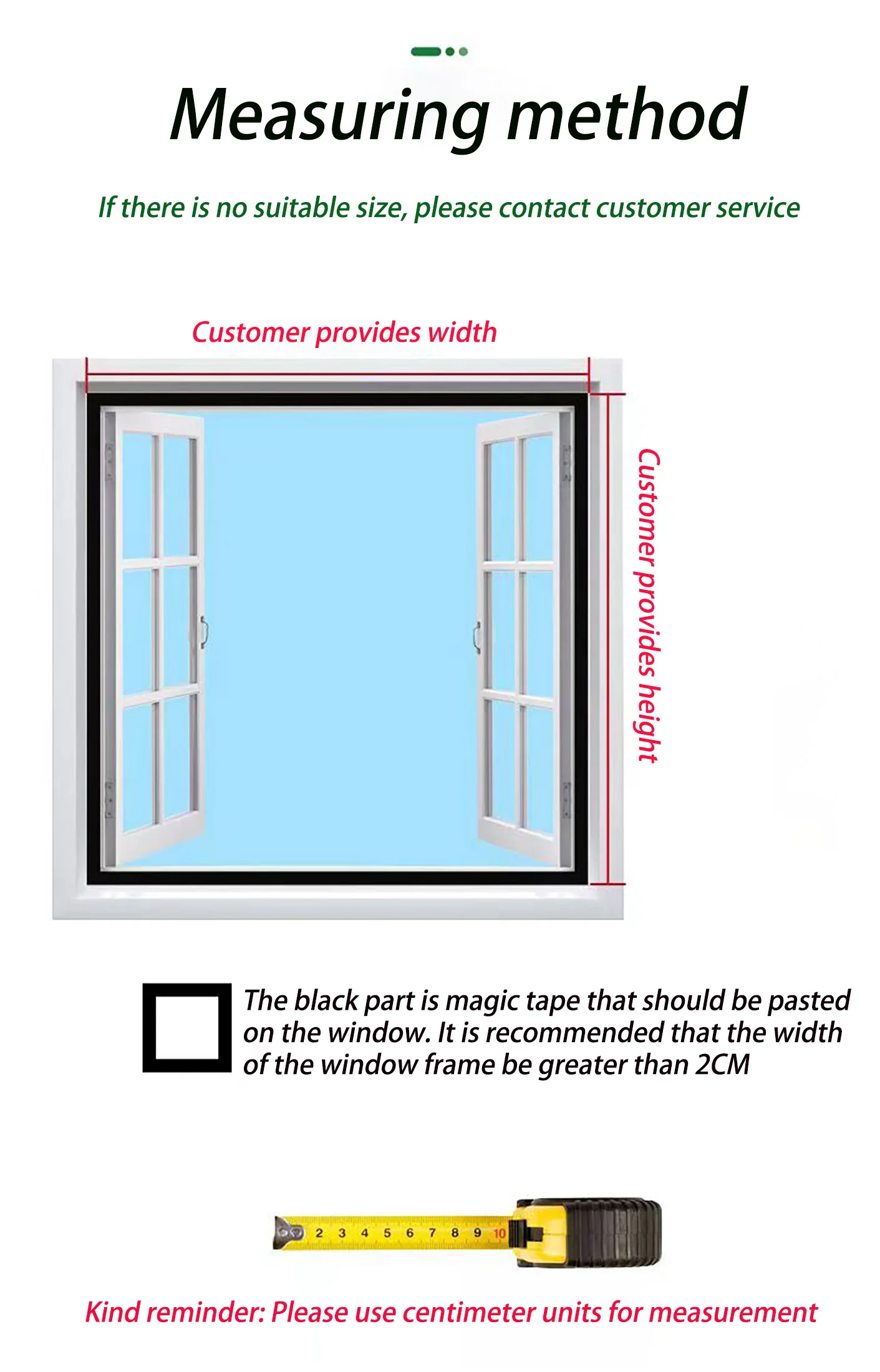 Description Picture 2 of itemBlack self-adhesive reusable window mosquito net, mosquito screen window, sheer cloth, customizable washable