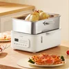 Buffet Food Warmer Stainless Steel Electric Steamer Household 16L Multi-function Steamer 1500W  Steam Cooker 4