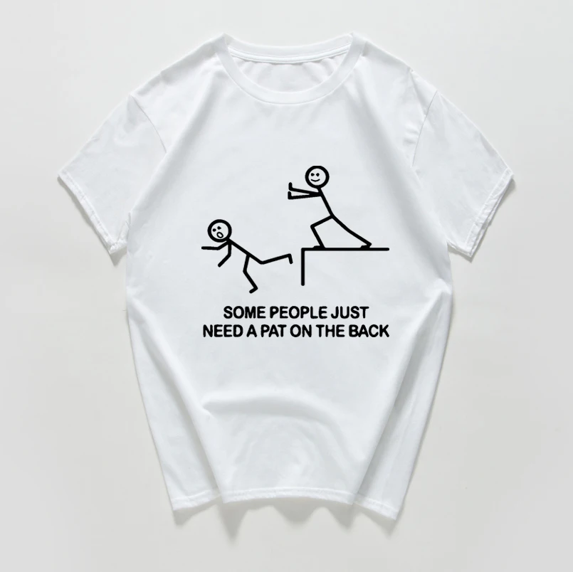 Новинка, забавная саркастическая футболка с надписью «Just Need A Pat on The Back», крутая хип-хоп хипстерская уличная одежда, мужская футболка Новинка, забавная саркастическая футболка с надписью «Just Need A Pat on The Back», крутая хип-хоп хипстерская уличная одежда, мужская футболка