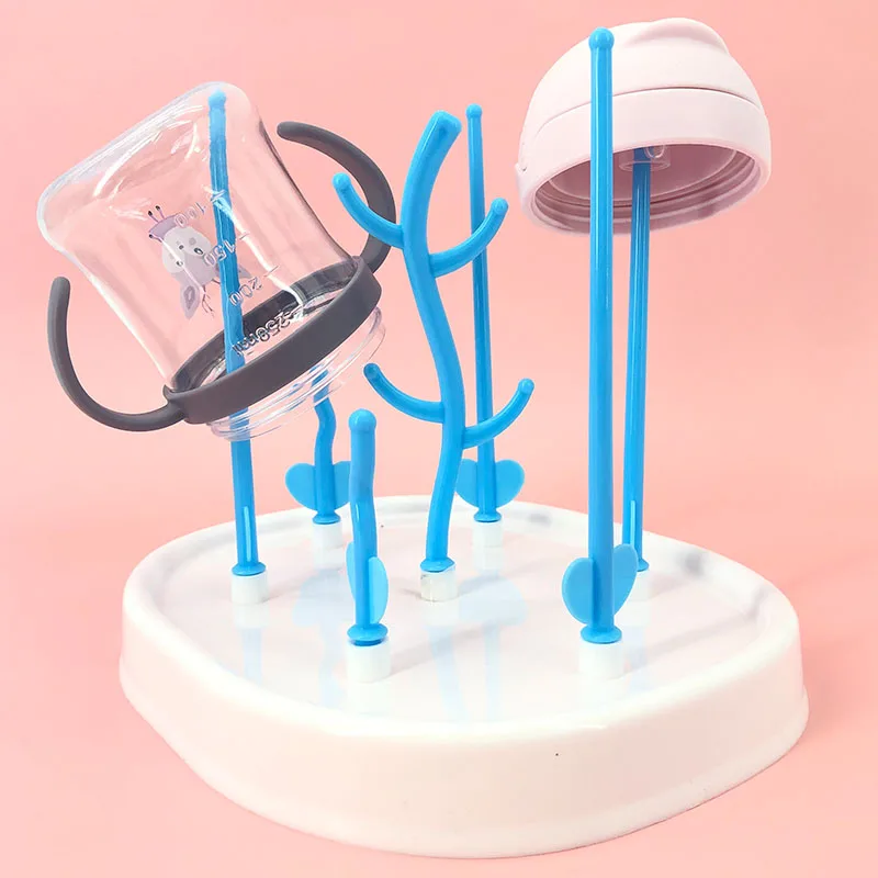 Bottle Dry Rack Baby Bottle Drain Drying Rack Cleaning Dryer Drainer Storage Detachable Easy To Clean