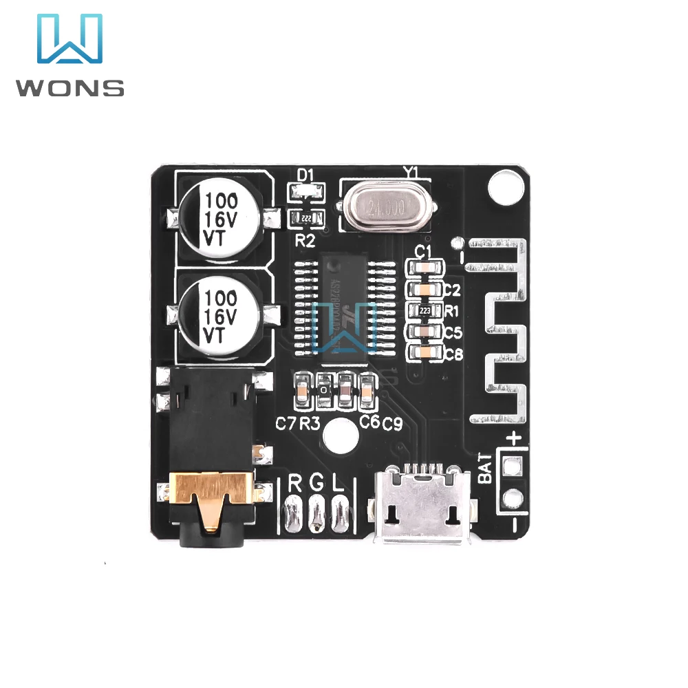 

VHM-314 Mini Wireless Blue Tooth 5.0 MP3 Decoder Board Audio Receiver MP3 Lossless Player Wireless Stereo Music Amplifier Module