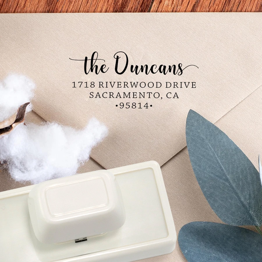 address stamp, return address stamp, 5 ink colors and 3 sizes choose DIY Business Signature Personalized Stamps