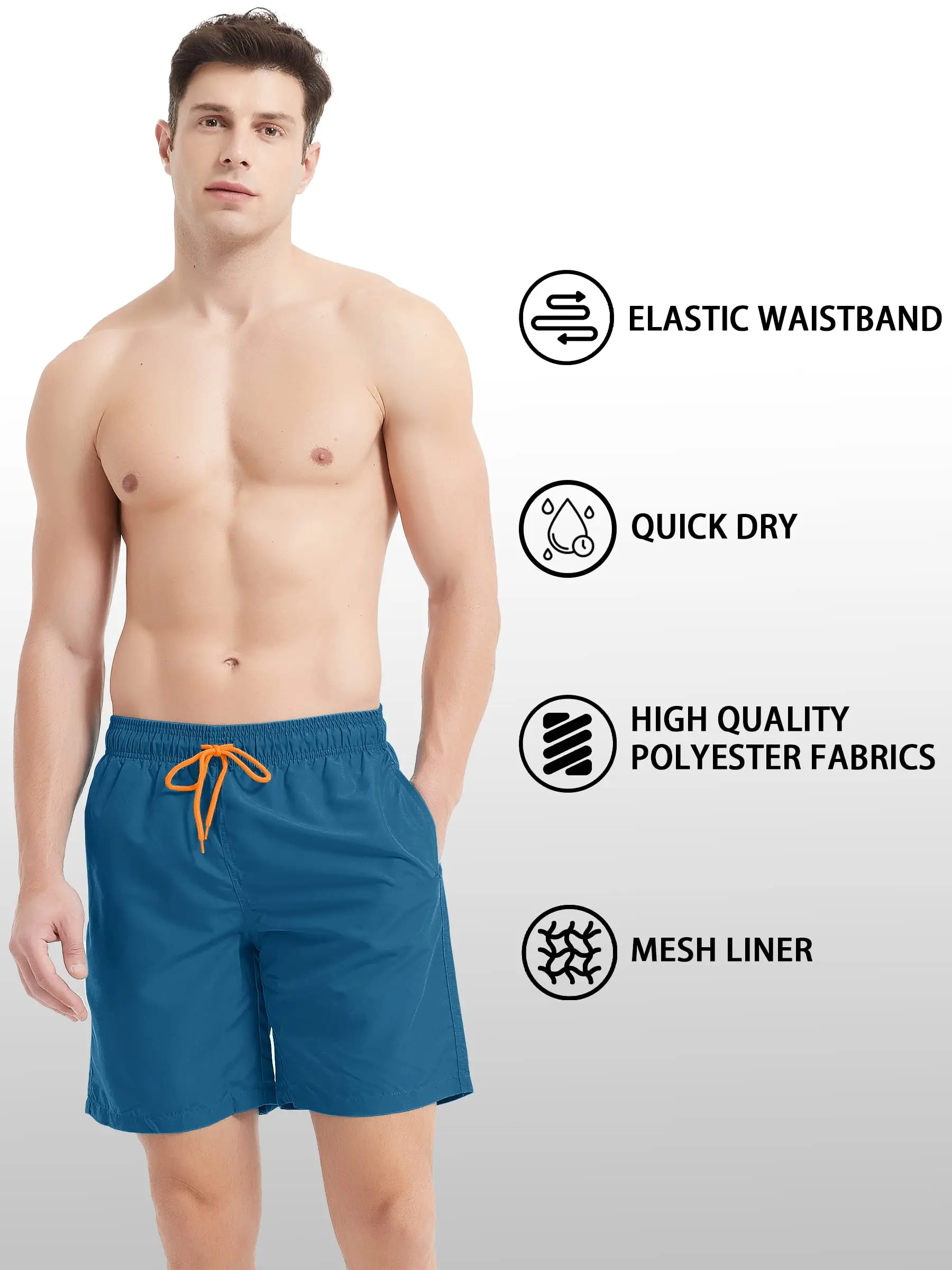 Board Swim Shorts Mens Casual