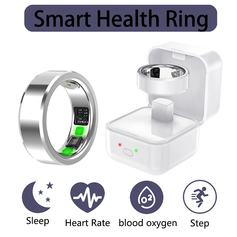 

C3 Smart monitoring ring with charging point APP health ring activity tracking blood oxygen heart rate monitoring