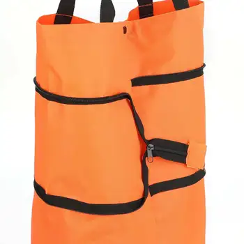 Folding Shopping Pull Cart Trolley Bag With Wheels Foldable Shopping Bags Reusable Grocery Bags Food Organizer Vegetables Bag 3