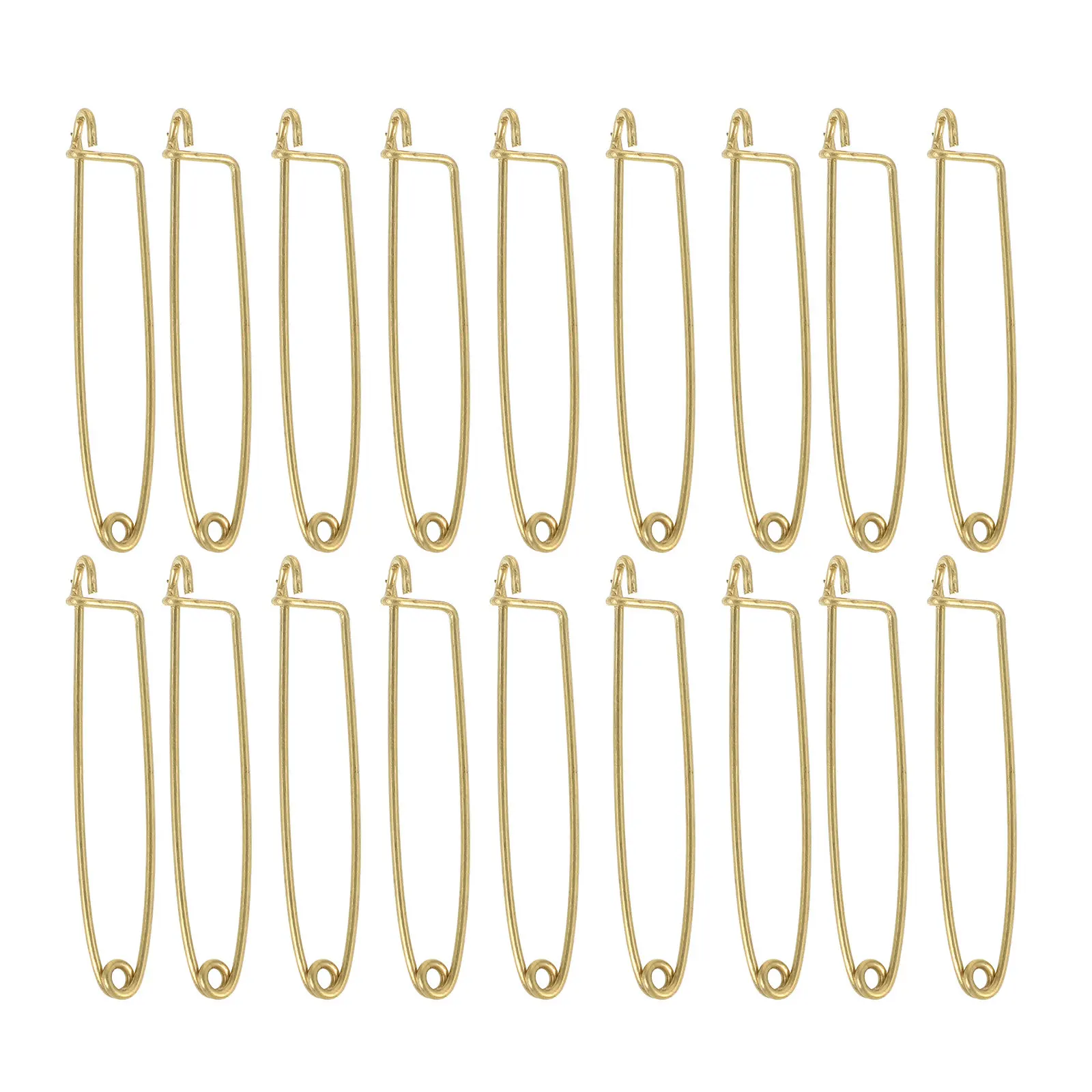 50Pcs P자형 안전핀 금속 배지 핀 의류 공예용 걸쇠 브로치 공예용 오래 지속되는 배지 핀
