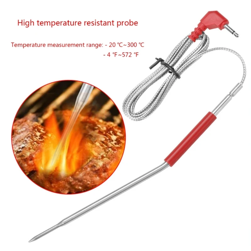 H7EA Wasserdichte Thermometer Sonde Ersatz für Drahtlose Digitale Thermometer Kochen Lebensmittel Fleisch Edelstahl Sonden