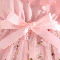 Robes pour filles style anglais, à bretelles asymétriques à volants, jupe trapèze, vêtements d'été tendance pour enfants, pour fêtes 6