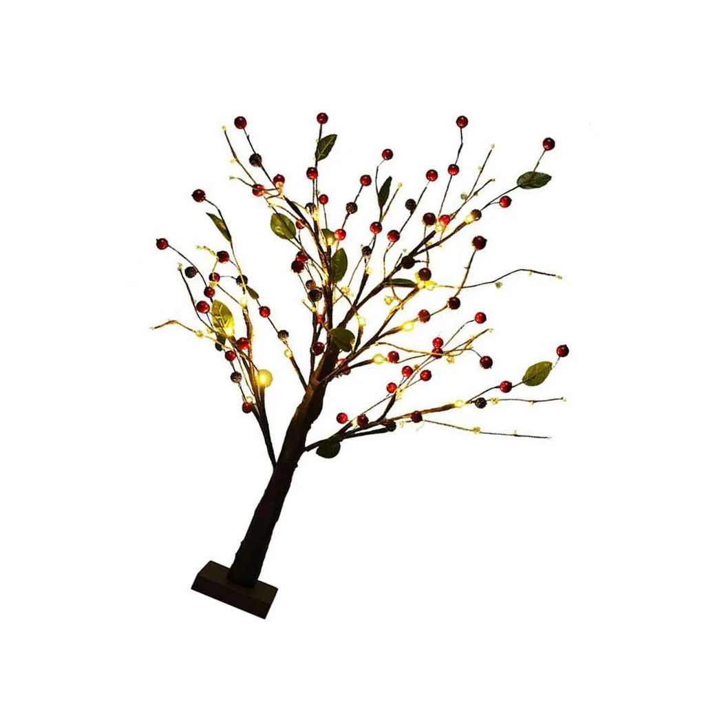 

Night Light Decor Lighting Tree Lantern Exquisite Household Bedroom White