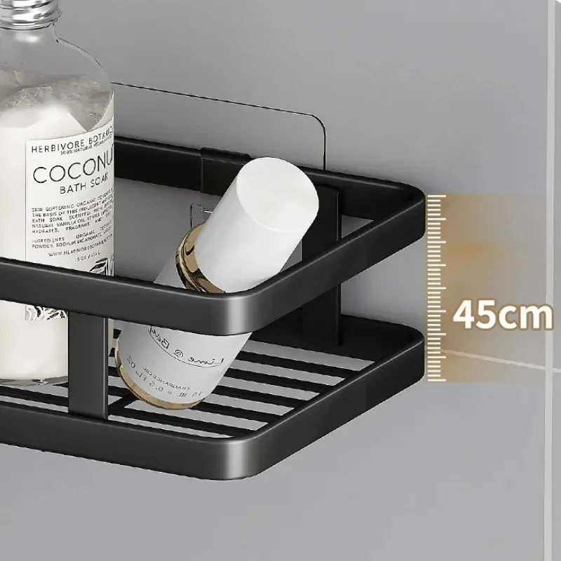 Storage Rack Bathroom Triangle Iron Shelf No Drill Metal Corner Kitchen Bathroom Accessories Shampoo Storage