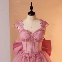 Pink 15 Quinceanera Dresses Ball Gown Sweet Lace Party Dresses 15 Year Old Dress For Quinceanera Customized Princess Gown 2025 - Image 3